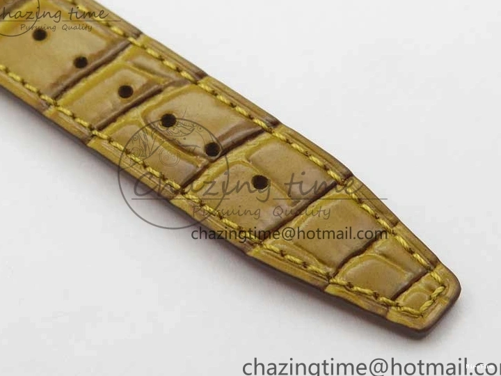 MIROTIME 0515 Durable Portofino 37mm SS V7F 1:1 Best Edition White Dial on Light Brown Leather Strap A 7092